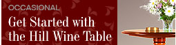 The Hill Wine Table is multi-functional and can serve as a lamp table, a bedside table, a refreshment table or a practical display table. Click for more information.