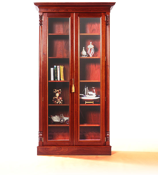 Colonial Living Library Bookshelves with Glass Doors larger image